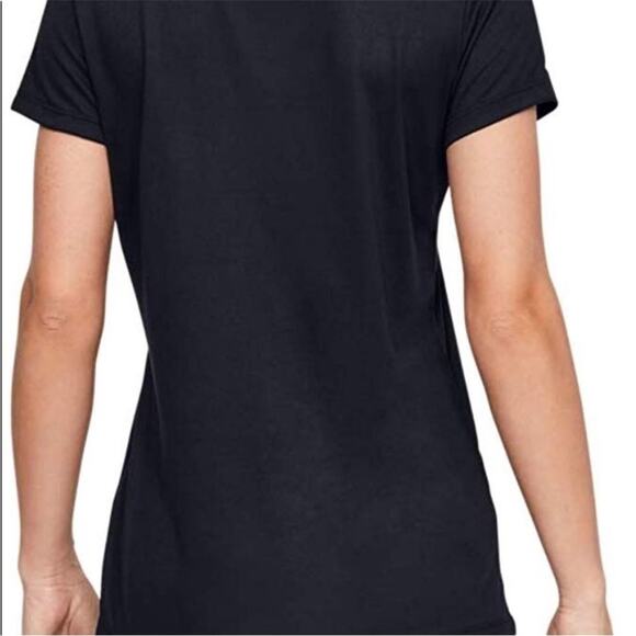 Under Armour Black Tech V-Neck Short Sleeve T-Shirt Sz XL - Picture 10 of 12